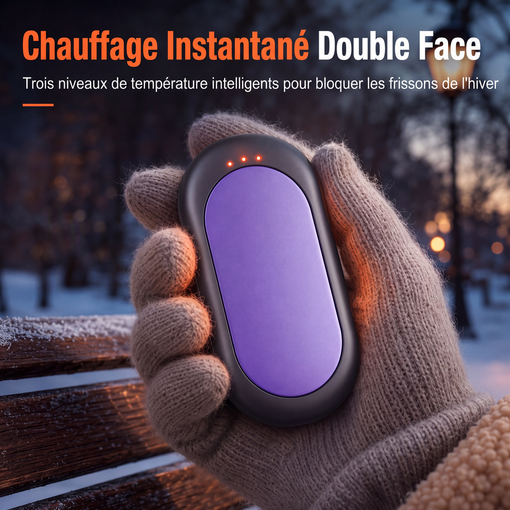 Magnetisch Deelbare Oplaadbare Handwarmer – productafbeelding