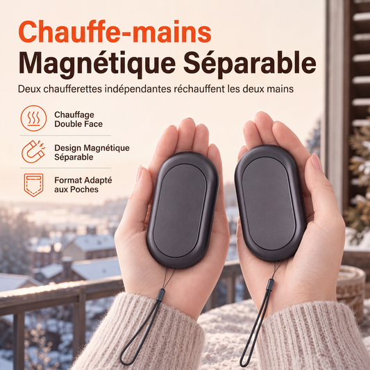 Magnetisch Deelbare Oplaadbare Handwarmer – productafbeelding