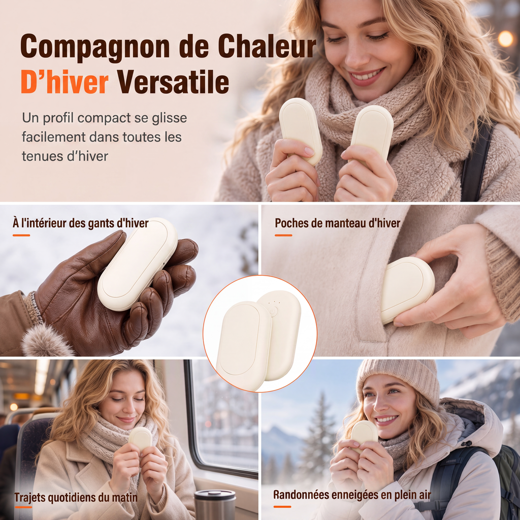 Magnetisch Deelbare Oplaadbare Handwarmer – productafbeelding