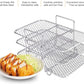 Drielaags RVS airfryerrek – afbeelding 4