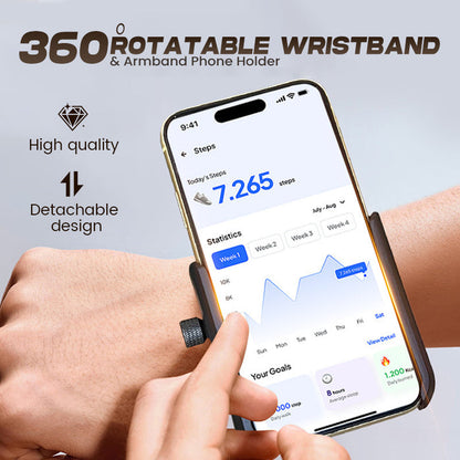 360° draaibare pols- en armbandhouder voor uw telefoo