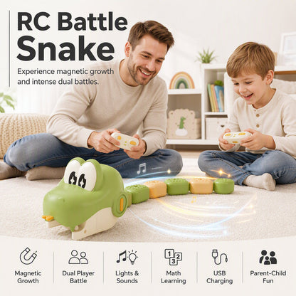 🐍 Battle Snake met afstandsbediening – Magnetisch rekbaar voor plezier met het hele gezin en binnenspeelplezier