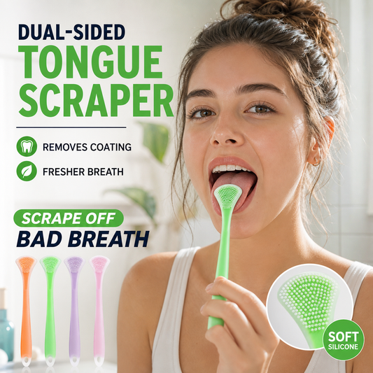 👅 50% korting! 3-in-1 tongreiniger – borstelt, schraapt & masseert. Siliconen van voedselkwaliteit, ergonomisch & draagbaar – frisse adem elke dag! ✨🦷