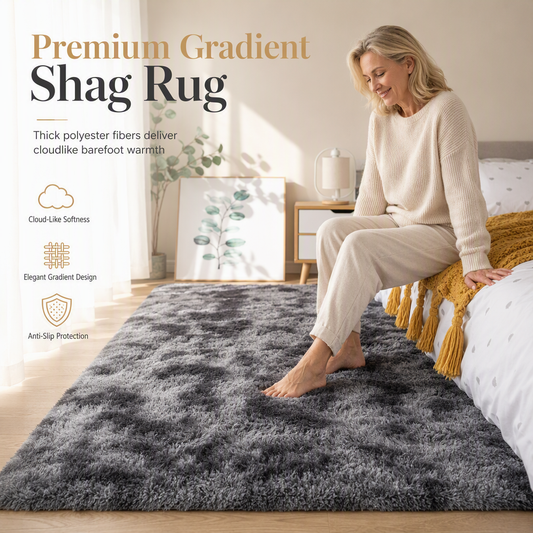 Pluche Vloerkleed met Kleurverloop – productafbeelding