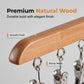 Multi-Clip Houten Hanger voor Kledingkastorganisatie