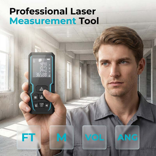 Handzame laserafstandsmeter – productafbeelding