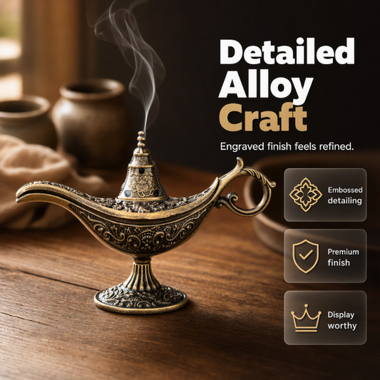 🔥 1 KOPEN, 1 GRATIS!! 🪔 Retro Aladdin-wenslamp-wierookbrander, vintage aromaverstuiver