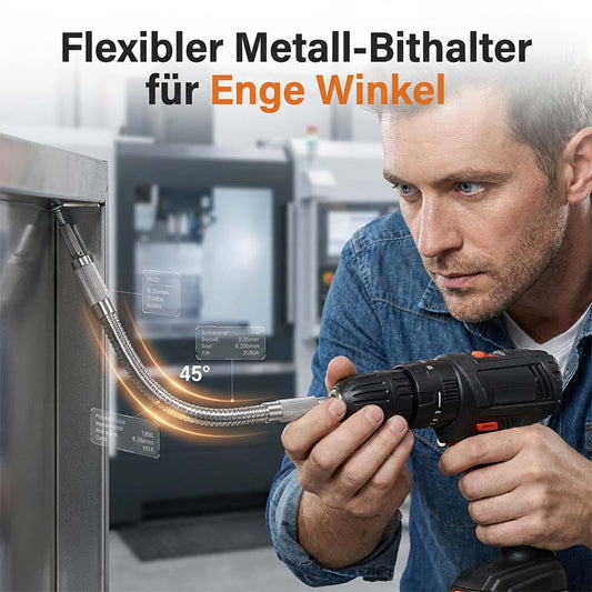 Flexibele verlengas voor boor en schroevendraaier – productafbeelding