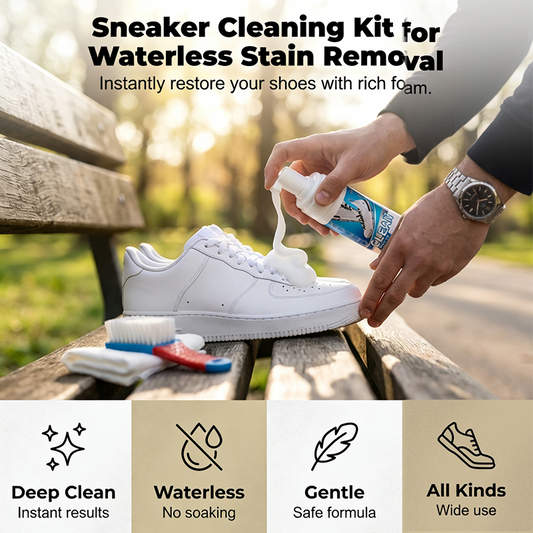 Schuimende sneakerreinigingsset zonder water – productafbeelding