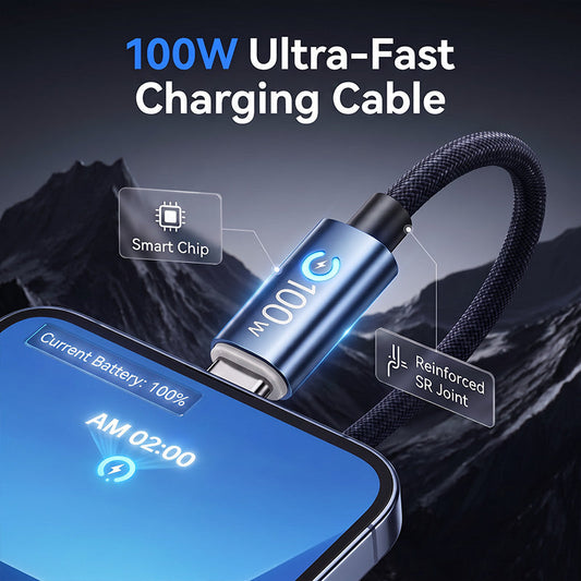 USB-C-snellaadkabel met E-markerchip – productafbeelding