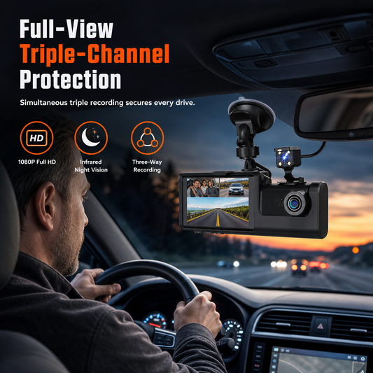 Dashcam met meerdere camera’s – productafbeelding