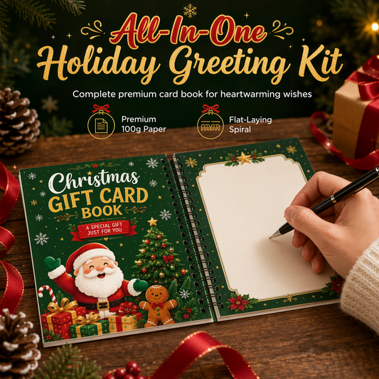 Kerstboekje voor cadeaukaarten en groeten – productafbeelding