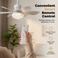 2-in-1 LED-plafondventilator met koelfunctie