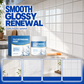 Witte renovatieverf voor tegels met kwast – productafbeelding