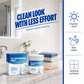 Witte renovatieverf voor tegels met kwast – productafbeelding