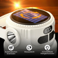 Oplaadbare solar-campinglamp met display – productafbeelding