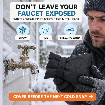Outdoor Faucet Cover for Winter Freeze Protection