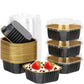 10 PCS Disposable Aluminum Foil Baking Cups with Lids