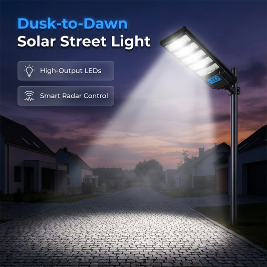 Solar buitenlamp met bewegingssensor – productafbeelding