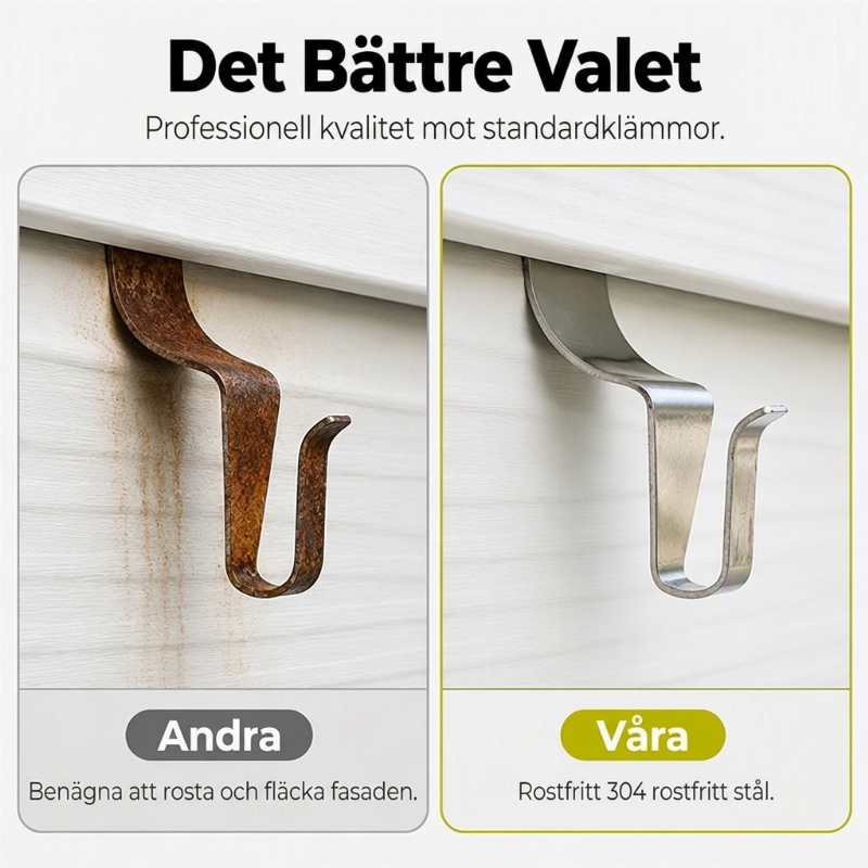 Roestvrijstalen haken voor vinyl gevelbekleding – productafbeelding
