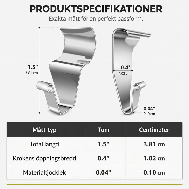 Roestvrijstalen haken voor vinyl gevelbekleding – productafbeelding