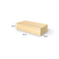 Gouden decoratiehoepel met houten standaard – productafbeelding