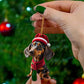 Kersthangers met puppyontwerp – productafbeelding