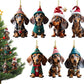 Kersthangers met puppyontwerp – productafbeelding