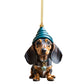 Kersthangers met puppyontwerp – productafbeelding