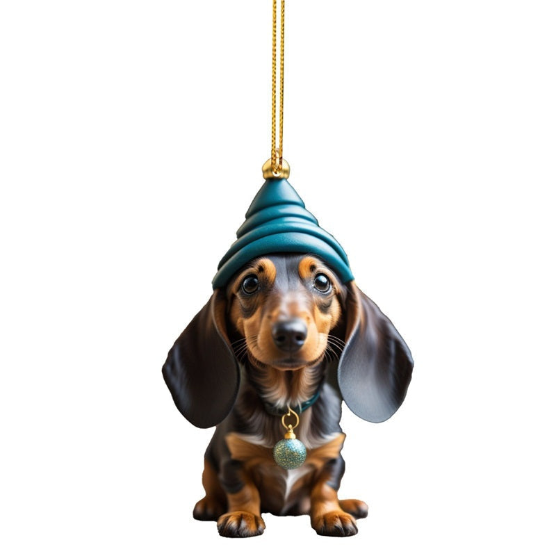 Kersthangers met puppyontwerp – productafbeelding
