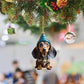 Kersthangers met puppyontwerp – productafbeelding
