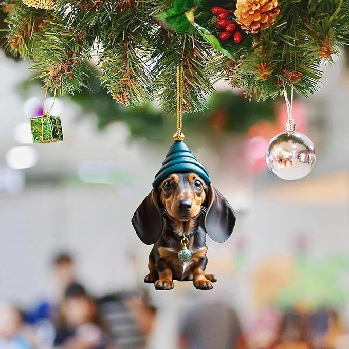 Kersthangers met puppyontwerp – productafbeelding