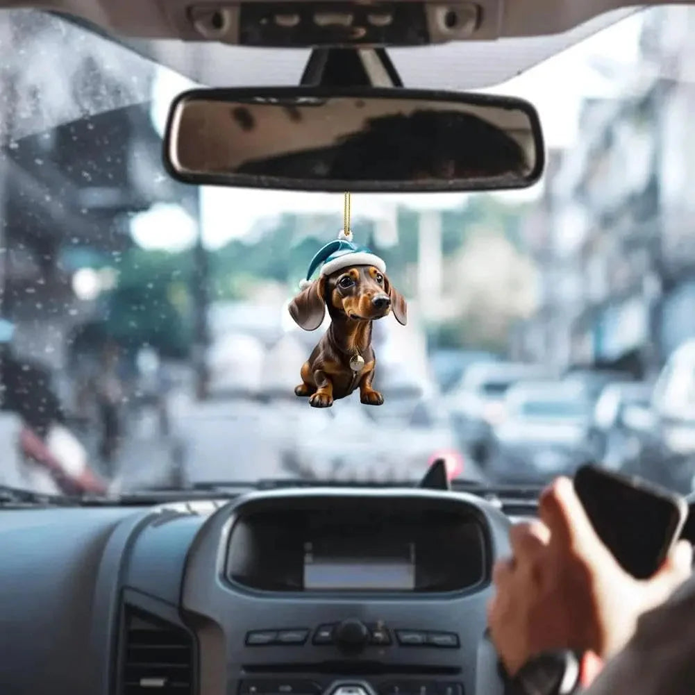 Kersthangers met puppyontwerp – productafbeelding