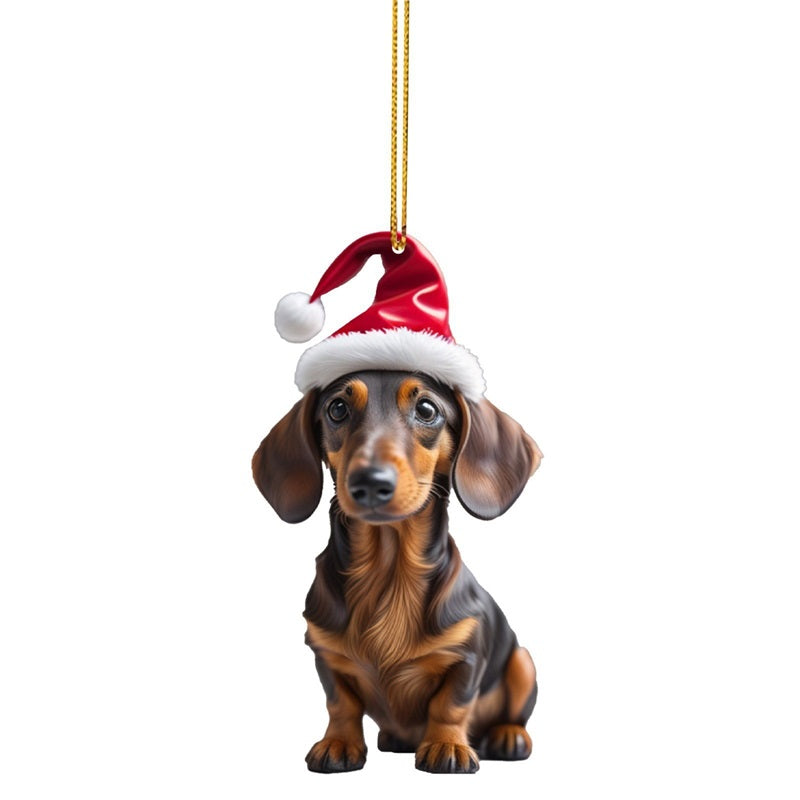 Kersthangers met puppyontwerp – productafbeelding