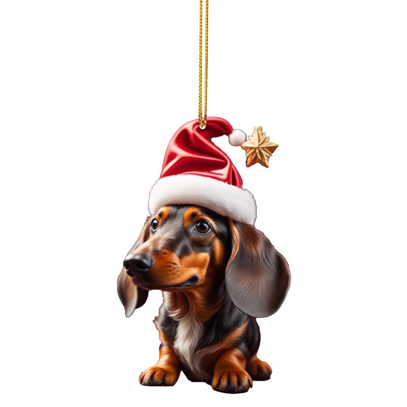 Kersthangers met puppyontwerp – productafbeelding