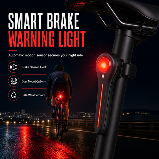 Oplaadbaar fietsachterlicht met remsensor – productafbeelding