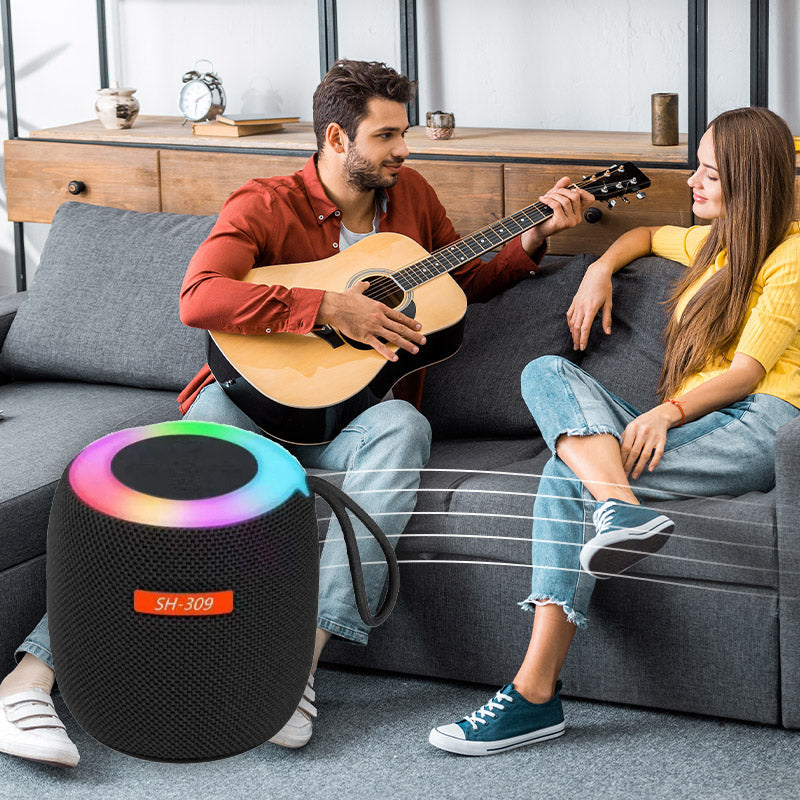 Draagbare bluetoothspeaker met ledverlichting – productafbeelding