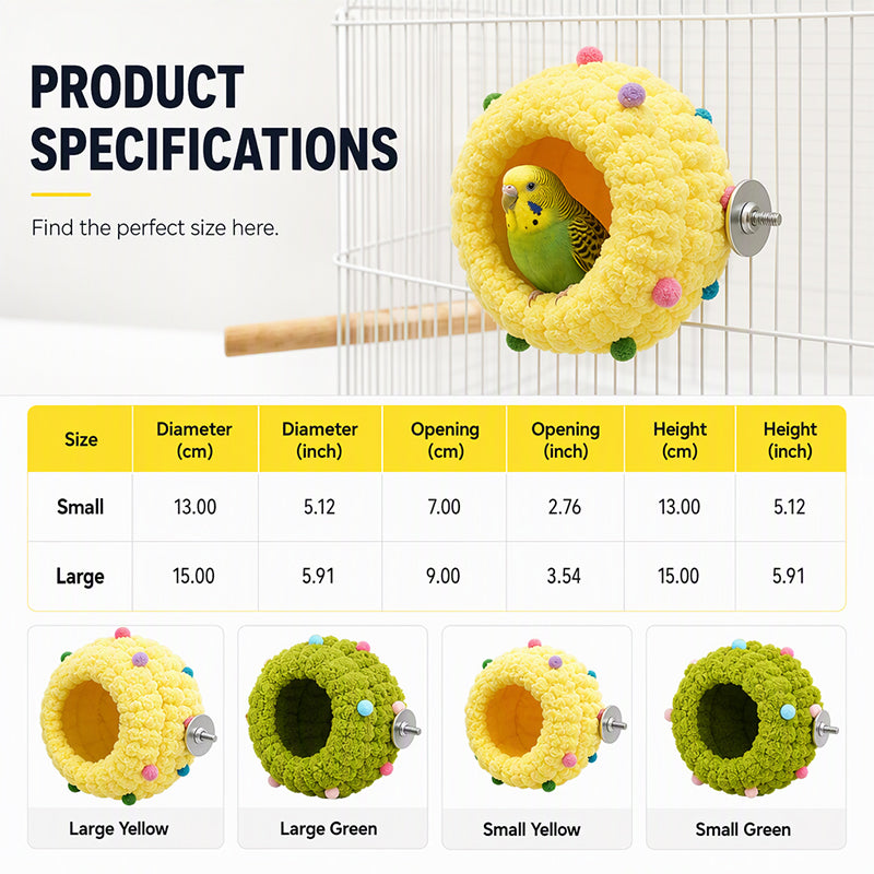 Zacht hangend rustbedje voor kleine vogels – productafbeelding
