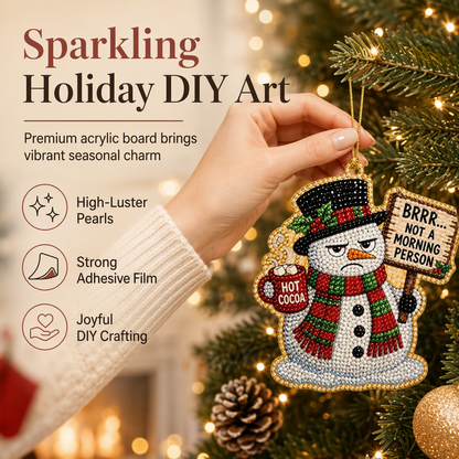 DIY-set voor het maken van een hangend kerstversiering met parels