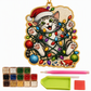 DIY-set voor het maken van een hangend kerstversiering met parels