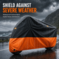 Waterbestendige motorhoes met slotopeningen – productafbeelding