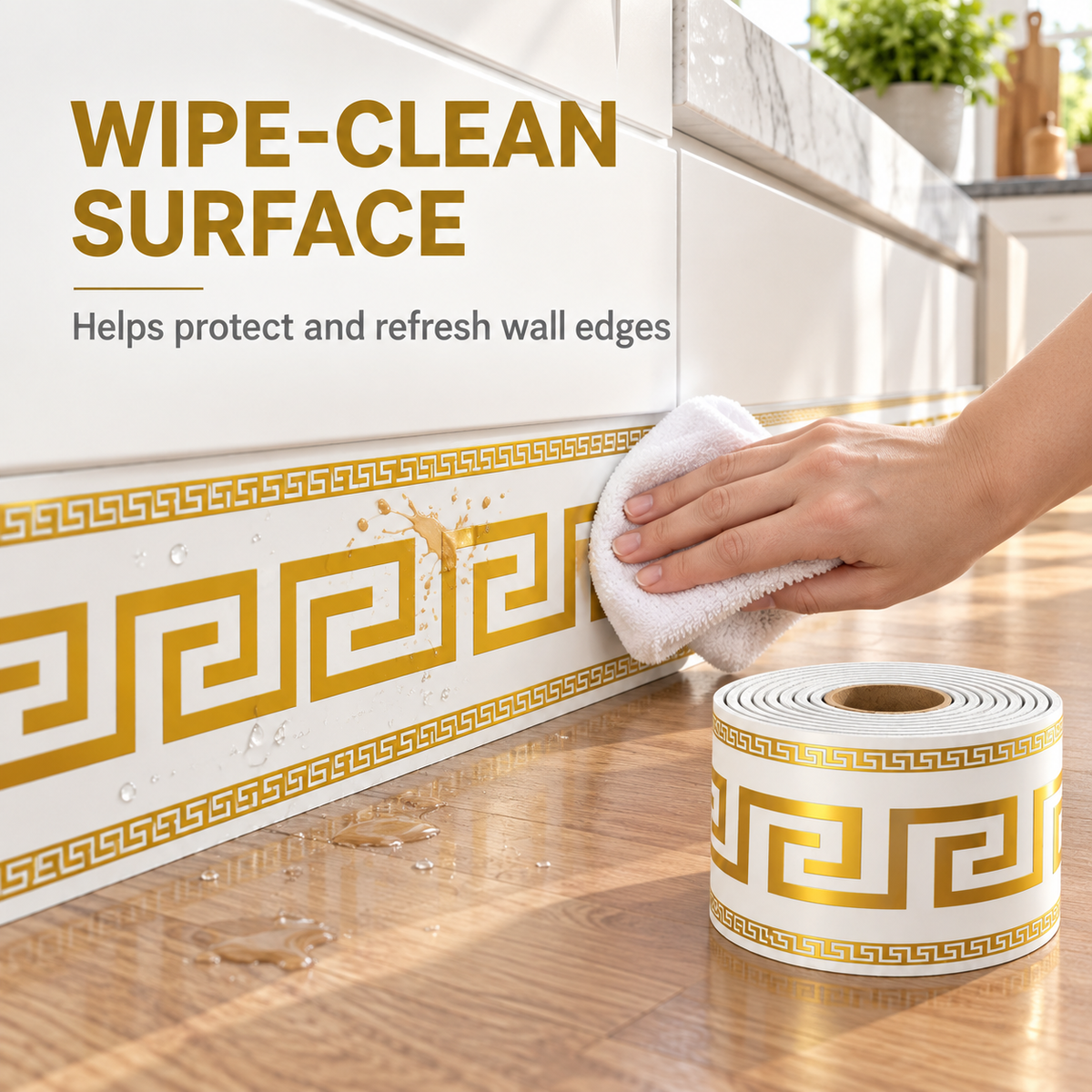 Zelfklevende decoratieve wandrand – productafbeelding