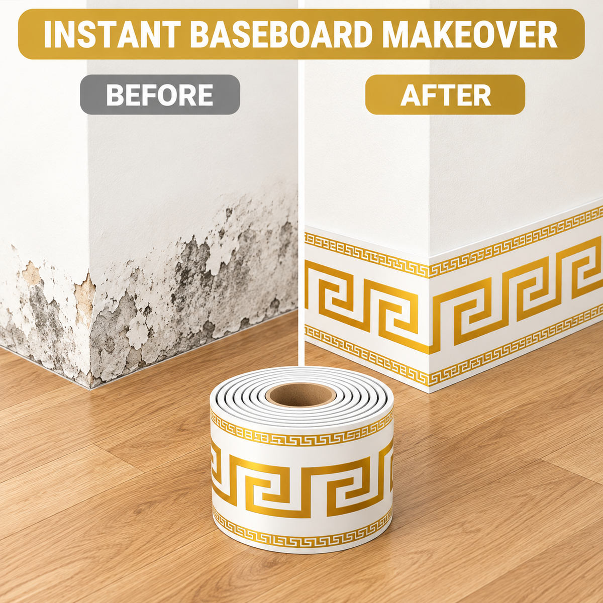 Zelfklevende decoratieve wandrand – productafbeelding