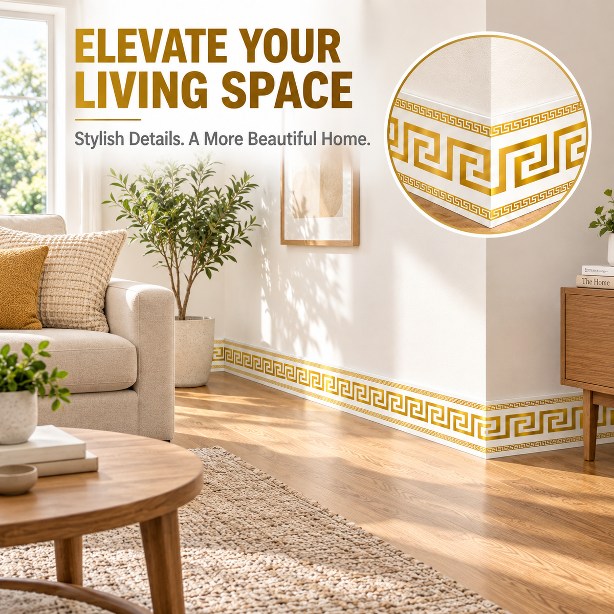 Zelfklevende decoratieve wandrand – productafbeelding