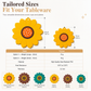 Bloemvormige placemat en onderzetter – productafbeelding