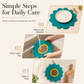Bloemvormige placemat en onderzetter – productafbeelding