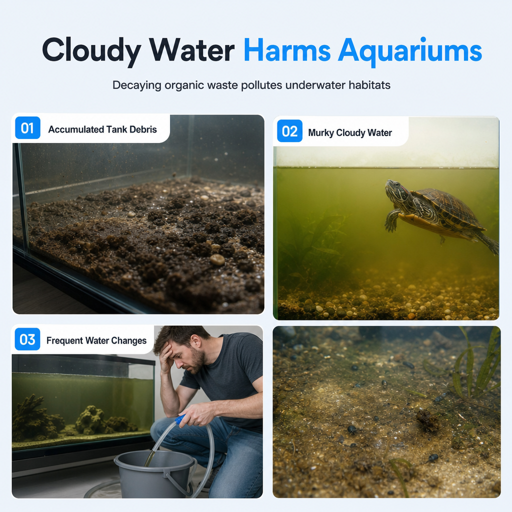 Afvalverzamelaar voor schildpaddenaquarium – productafbeelding