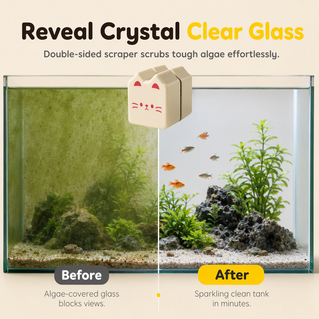 Magnetische aquariumruitreiniger – productafbeelding