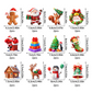 Verlichte kerstmuurstickers – productafbeelding