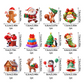 Verlichte kerstmuurstickers – productafbeelding